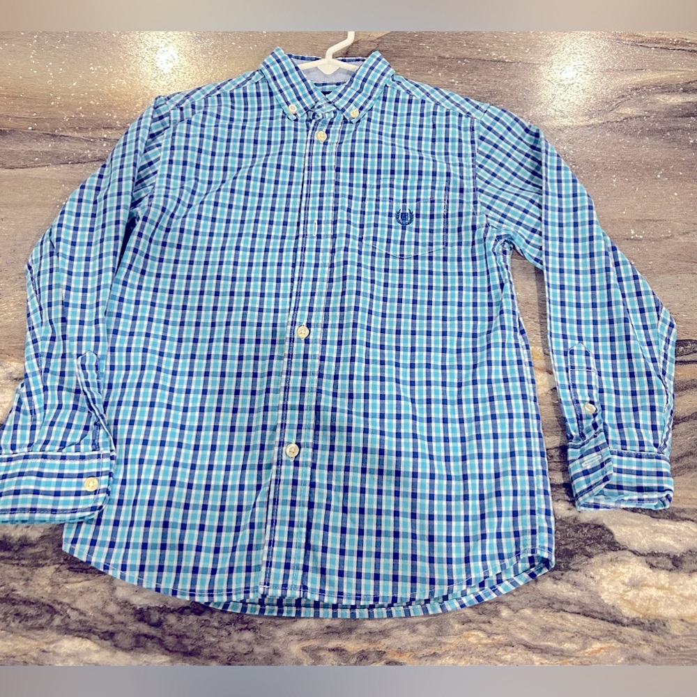 Boys Chaps Dress Button Down- Size 6/7